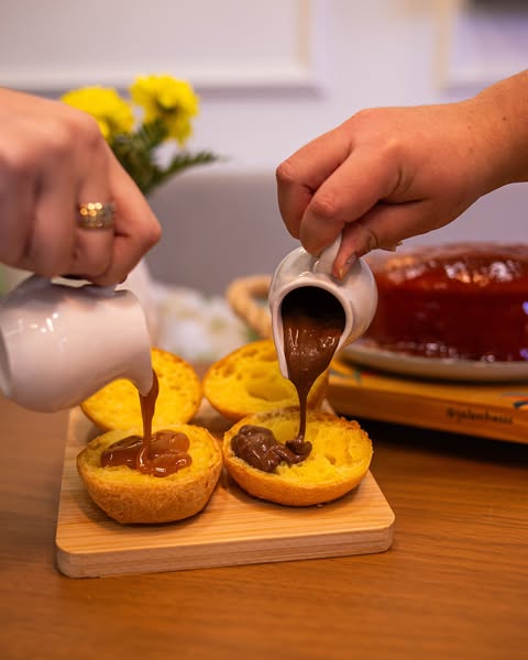 Pão de queijo com Nutella
